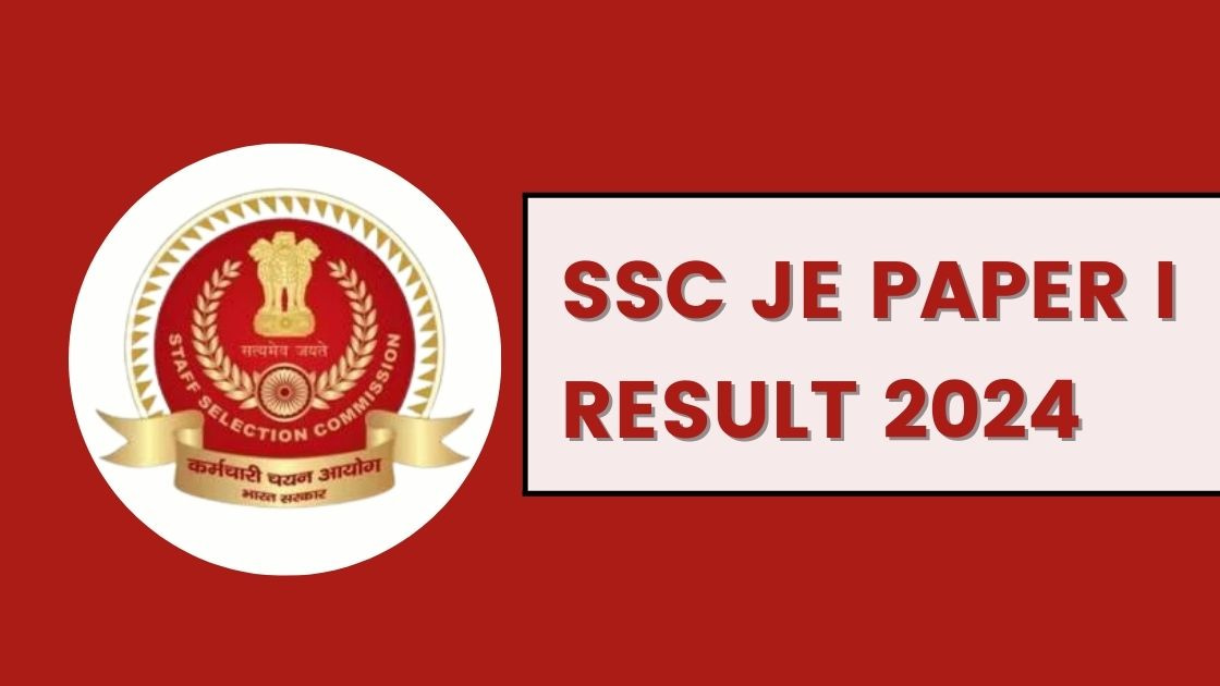 SSC JE Paper I Result 2024