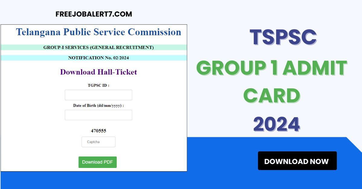 TSPSC Group 1 Admit Card 2024