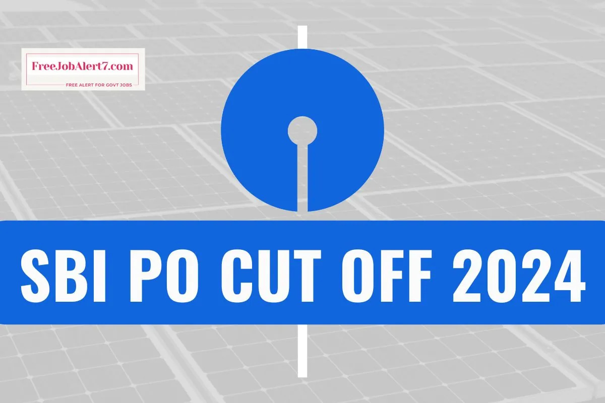 SBI PO Cut Off 2024