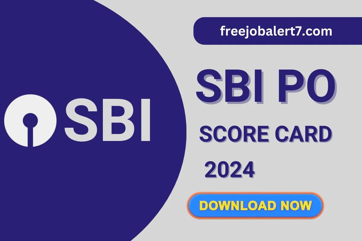 SBI PO Score Card 2024