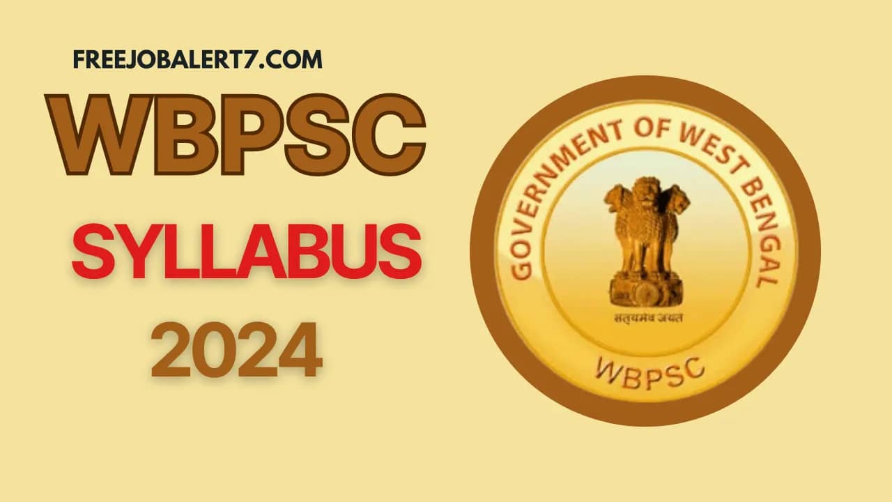 WBPSC Food SI Syllabus 2024