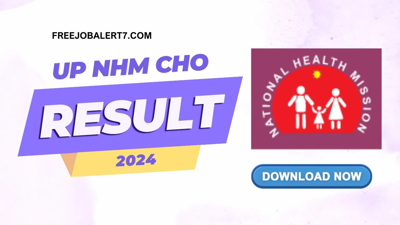 UP NHM CHO Result 2024