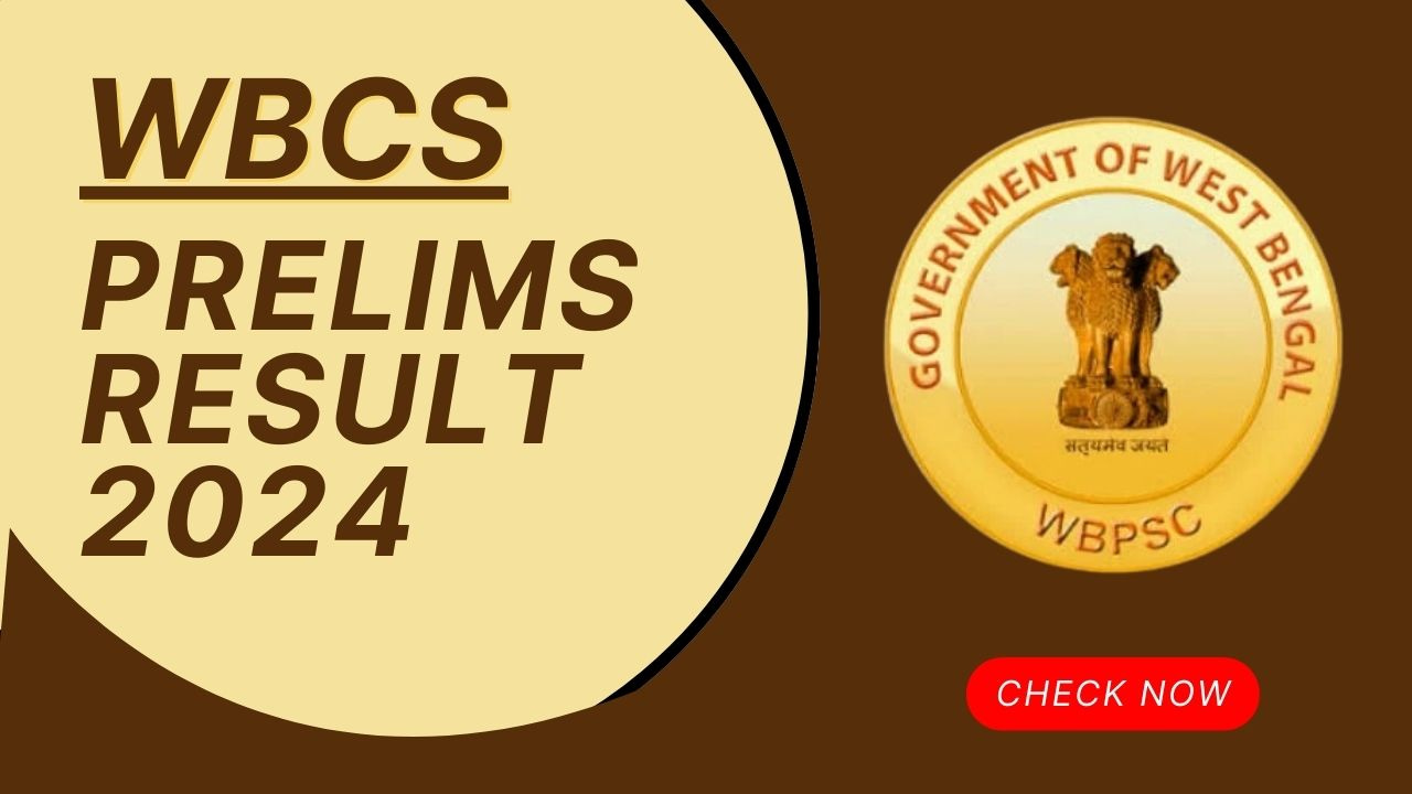 WBCS Prelims Result 2024