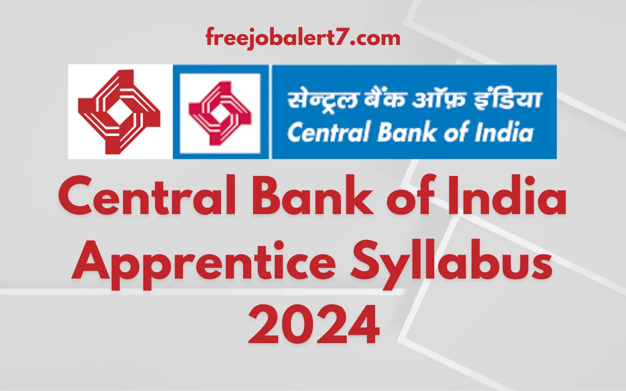 Central Bank of India Apprentice Syllabus 2024