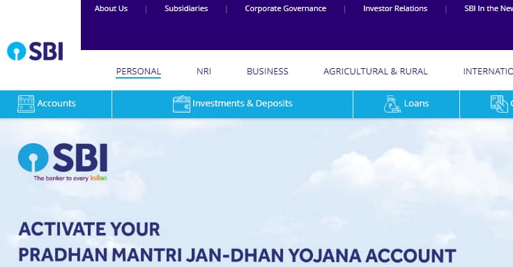 SBI Official Website