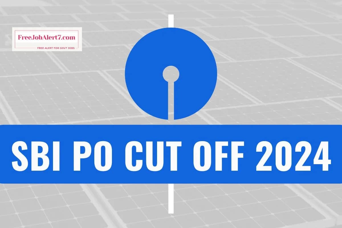 SBI PO Cut Off 2024