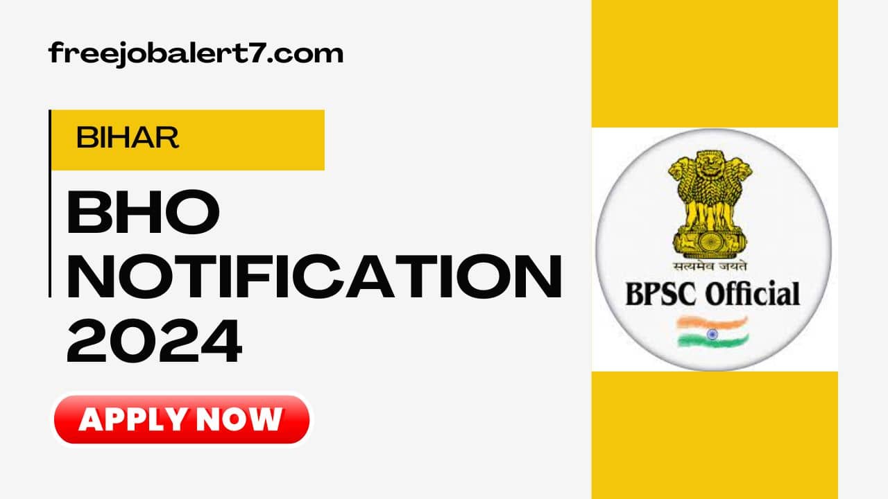 Bihar BHO Recruitment 2024